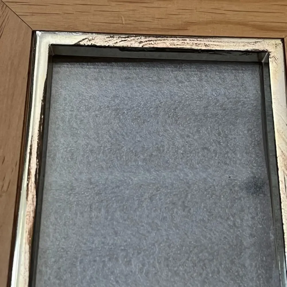 Photo Frame Natural Wood Metal 4 x 6